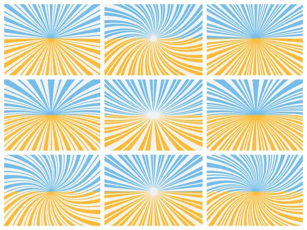 Turuncu & Mavi Güneş kremi resimleme Arkaplan Koleksiyonu EPS Vektörü