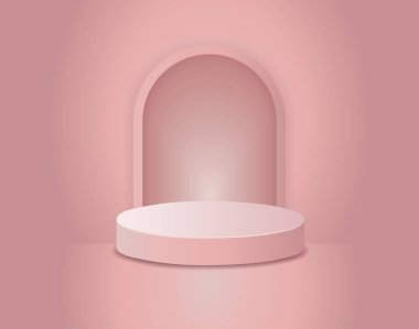 Açık Pembe Çember Yaya Sahası EPS Vektörü