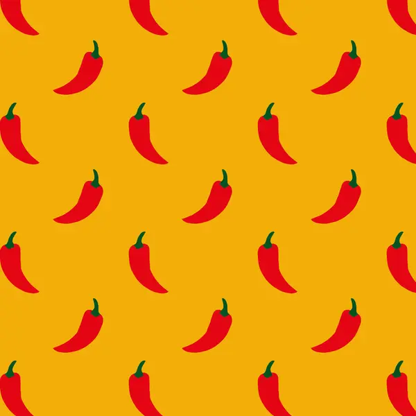 Paprika deseni. Kırmızı biberin dikişsiz deseni. Kırmızı biber. Baharatlı. Sebze tasarımı. Vejetaryen. Vejetaryen yemeği.