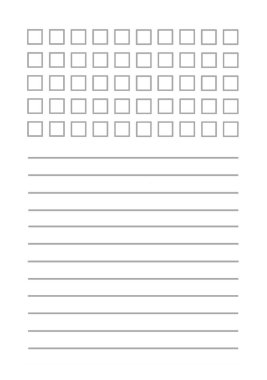 Habit Tracker ve Lined Notes Hedef Ayarlama ve Günlük Planlama sayfası. Görüntü