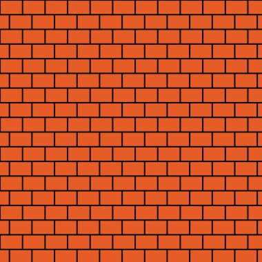 Tuğla duvar deseni. Turuncu tuğla duvar çizimi. Tuğla arkaplan duvar kağıdı