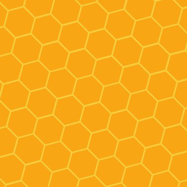 Kartpostal için parlak sarı bal peteği arkaplanı