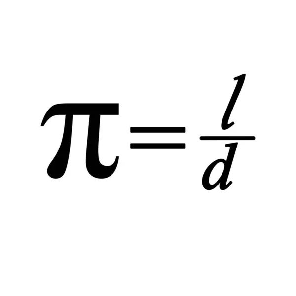 stock image Pi number formula icon. Math. Mathematical constant formula. 3.14