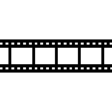 Sinema simgesi beyaz arkaplanda izole edildi. Sinema. Sinema