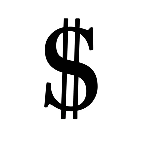 Beyaz arkaplanda dolar simgesi izole edildi. Amerikan doları ikonu. Para birimi simgesi yakın plan. Dolar resim grafiği