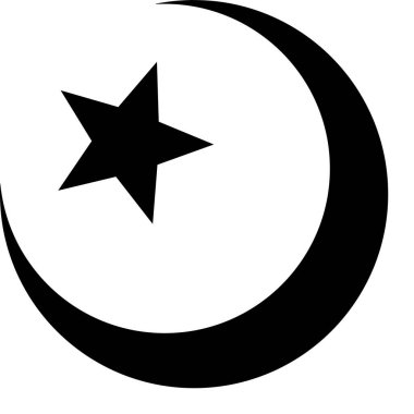 Hilal, Hilal, minarelerin üzerine yerleştirilmiş bir sembol). Din. İllüzyon. İslam 'ın sembolü