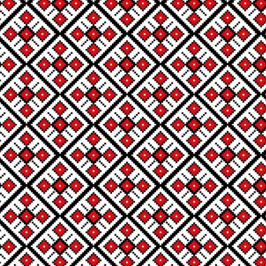 Ukrayna ulusal modeli. Vyshyvanka. Ukrayna geleneksel süsü. Halkın etnik düzeni. Kusursuz desen. Ukrayna nakışı.