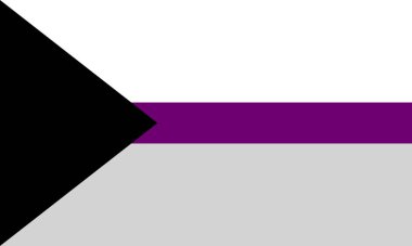 Demisexual Pride Illustrasyon. Pankart