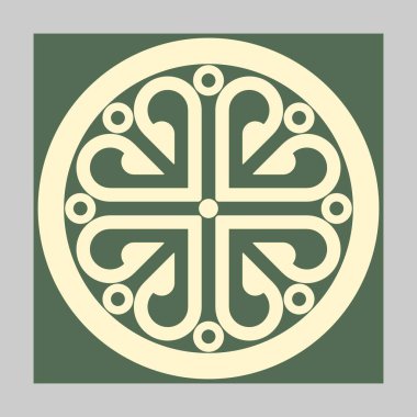 Düğün süsü, vektör çizimi. Sanat eserleri