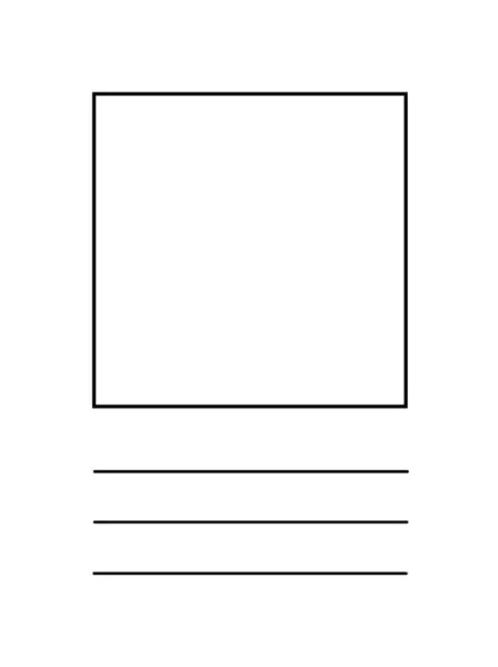 Minimalist Siyah ve Beyaz Boş Belge Tasarım ve Sunum Amaçlı Metin Satırlı Kart Şablonu. Görüntü