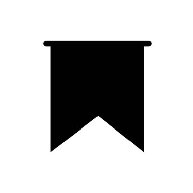 Siyah Sancak Simgesi Tasarımı Beyaz Arkaplanda tecrit edildi. Görüntü