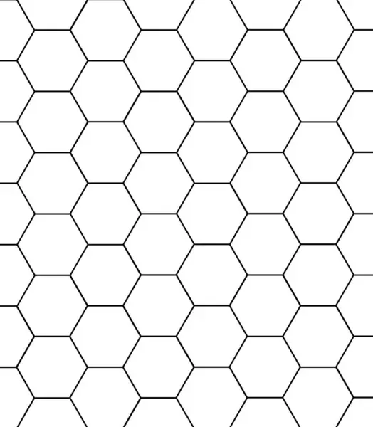 Altıgen Şebeke Tasarımı ile Geometrik Bal Tarağı Deseni. Görüntü