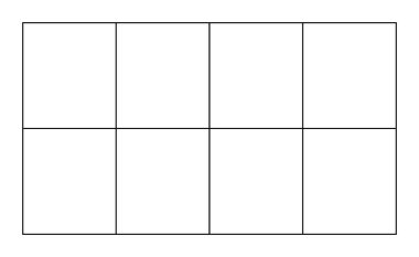 Planlama, Çizim ve Grafik Tasarımı İçin Siyah Çizgileri olan Boş Izgara Şablonu