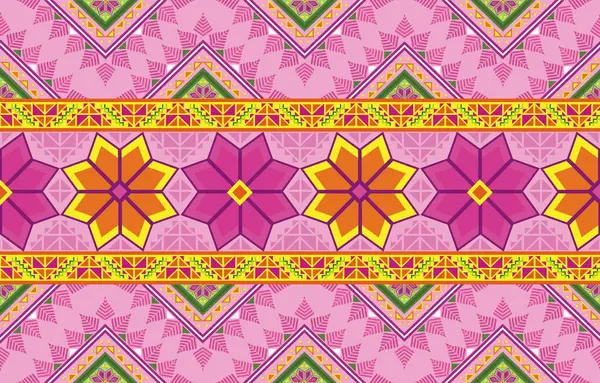 Etnik konseptte bir model. Bu etnik yapıda geometrik şekiller var. Hint tarzı gibi görünüyor. Bu etnik tasarım tekstil endüstrisi, moda endüstrisi ve ayrıca ev dekorasyonu için uygun.