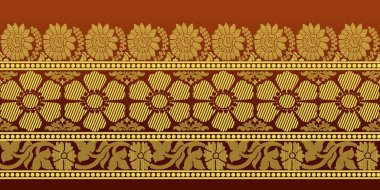 güzel grafik sari tasarımı ve bu sari tasarımı Hint stili ki bu tekstil moda endüstrisi için ve duvar kağıdı arkaplanı olarak kullanılabilir ve web sitesi bg bu stil Hindistan kökenlidir 