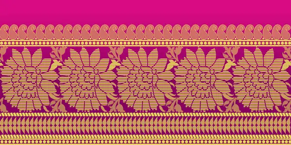 güzel grafik sari tasarımı ve bu sari tasarımı Hint stili ki bu tekstil moda endüstrisi için ve duvar kağıdı arkaplanı olarak kullanılabilir ve web sitesi bg bu stil Hindistan kökenlidir 