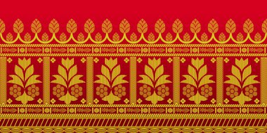 güzel grafik sari tasarımı ve bu sari tasarımı Hint stili ki bu tekstil moda endüstrisi için ve duvar kağıdı arkaplanı olarak kullanılabilir ve web sitesi bg bu stil Hindistan kökenlidir 