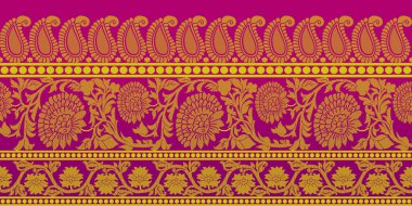 güzel grafik sari tasarımı ve bu sari tasarımı Hint stili ki bu tekstil moda endüstrisi için ve duvar kağıdı arkaplanı olarak kullanılabilir ve web sitesi bg bu stil Hindistan kökenlidir