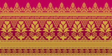 güzel grafik sari tasarımı ve bu sari tasarımı Hint stili ki bu tekstil moda endüstrisi için ve duvar kağıdı arkaplanı olarak kullanılabilir ve web sitesi bg bu stil Hindistan kökenlidir