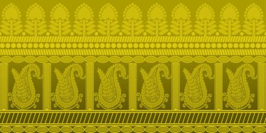 güzel grafik sari tasarımı ve bu sari tasarımı Hint stili ki bu tekstil moda endüstrisi için ve duvar kağıdı arkaplanı olarak kullanılabilir ve web sitesi bg bu stil Hindistan kökenlidir 