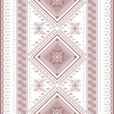 Yerli Amerikan havası veren ve tekstil endüstrisi için uygun olan kabile tarzında etnik geometrik desen tasarımı aynı zamanda güzel yerli Hint titreşim dokusu verir.