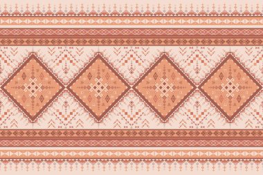 Yerli Amerikan havası veren ve tekstil endüstrisi için uygun olan kabile tarzında etnik geometrik desen tasarımı aynı zamanda güzel yerli Hint titreşim dokusu verir.