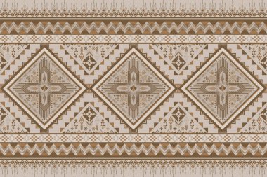 Yerli Amerikan havası veren ve tekstil endüstrisi için uygun olan kabile tarzında etnik geometrik desen tasarımı aynı zamanda güzel yerli Hint titreşim dokusu verir.