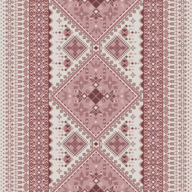 Yerli Amerikan havası veren ve tekstil endüstrisi için uygun olan kabile tarzında etnik geometrik desen tasarımı aynı zamanda güzel yerli Hint titreşim dokusu verir.