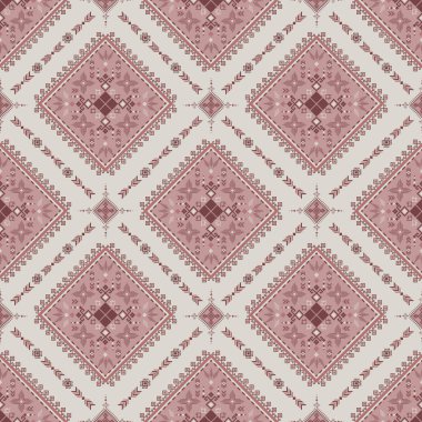 Yerli Amerikan havası veren ve tekstil endüstrisi için uygun olan kabile tarzında etnik geometrik desen tasarımı aynı zamanda güzel yerli Hint titreşim dokusu verir.