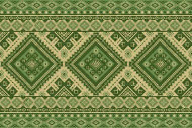 Yerli Amerikan havası veren ve tekstil endüstrisi için uygun olan kabile tarzında etnik geometrik desen tasarımı aynı zamanda güzel yerli Hint titreşim dokusu verir.