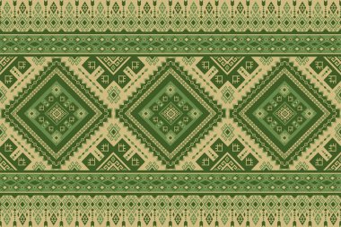 Yerli Amerikan havası veren ve tekstil endüstrisi için uygun olan kabile tarzında etnik geometrik desen tasarımı aynı zamanda güzel yerli Hint titreşim dokusu verir.