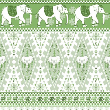 Asya tarzında popüler fil deseni bu fil grafiği Tayland 'da, Hindistan' da ve Güney Doğu Asya 'da modadır ve bu fil ve bebek fil tekstil endüstrisi ve herhangi bir paket için kullanılabilir. 