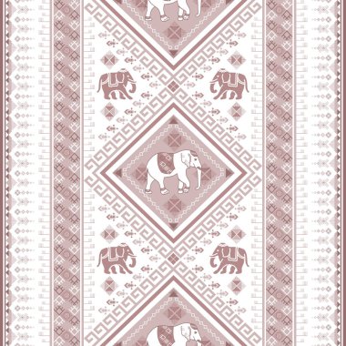 Asya tarzında popüler fil deseni bu fil grafiği Tayland 'da, Hindistan' da ve Güney Doğu Asya 'da modadır ve bu fil ve bebek fil tekstil endüstrisi ve herhangi bir paket için kullanılabilir. 