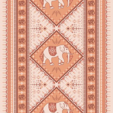 Asya tarzında popüler fil deseni bu fil grafiği Tayland 'da, Hindistan' da ve Güney Doğu Asya 'da modadır ve bu fil ve bebek fil tekstil endüstrisi ve herhangi bir paket için kullanılabilir.