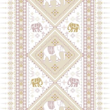 Asya tarzında popüler fil deseni bu fil grafiği Tayland 'da, Hindistan' da ve Güney Doğu Asya 'da modadır ve bu fil ve bebek fil tekstil endüstrisi ve herhangi bir paket için kullanılabilir. 