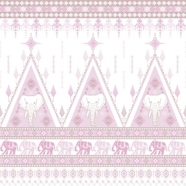 Asya tarzında popüler fil deseni bu fil grafiği Tayland 'da, Hindistan' da ve Güney Doğu Asya 'da modadır ve bu fil ve bebek fil tekstil endüstrisi ve herhangi bir paket için kullanılabilir. 