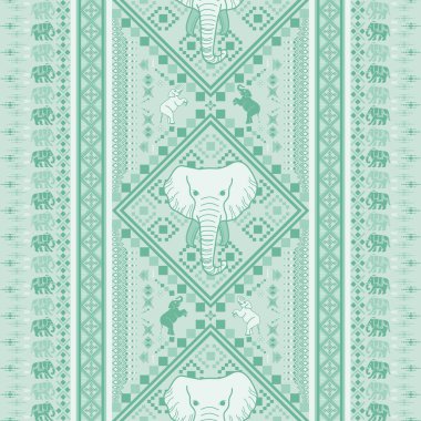 Asya tarzında popüler fil deseni bu fil grafiği Tayland 'da, Hindistan' da ve Güney Doğu Asya 'da modadır ve bu fil ve bebek fil tekstil endüstrisi ve herhangi bir paket için kullanılabilir. 