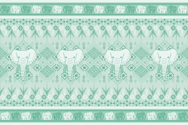 Asya tarzında popüler fil deseni bu fil grafiği Tayland 'da, Hindistan' da ve Güney Doğu Asya 'da modadır ve bu fil ve bebek fil tekstil endüstrisi ve herhangi bir paket için kullanılabilir. 