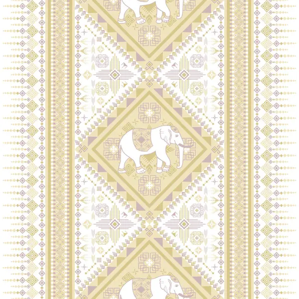 Asya tarzında popüler fil deseni bu fil grafiği Tayland 'da, Hindistan' da ve Güney Doğu Asya 'da modadır ve bu fil ve bebek fil tekstil endüstrisi ve herhangi bir paket için kullanılabilir. 