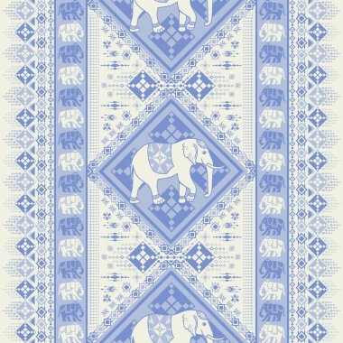 Asya tarzında popüler fil deseni bu fil grafiği Tayland 'da, Hindistan' da ve Güney Doğu Asya 'da modadır ve bu fil ve bebek fil tekstil endüstrisi ve herhangi bir paket için kullanılabilir.