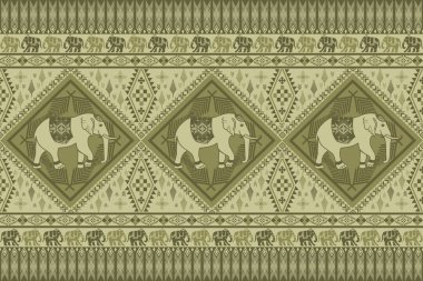 Asya tarzında popüler fil deseni bu fil grafiği Tayland 'da, Hindistan' da ve Güney Doğu Asya 'da modadır ve bu fil ve bebek fil tekstil endüstrisi ve herhangi bir paket için kullanılabilir. 