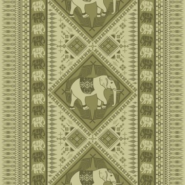 Asya tarzında popüler fil deseni bu fil grafiği Tayland 'da, Hindistan' da ve Güney Doğu Asya 'da modadır ve bu fil ve bebek fil tekstil endüstrisi ve herhangi bir paket için kullanılabilir. 