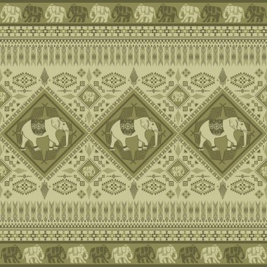Asya tarzında popüler fil deseni bu fil grafiği Tayland 'da, Hindistan' da ve Güney Doğu Asya 'da modadır ve bu fil ve bebek fil tekstil endüstrisi ve herhangi bir paket için kullanılabilir. 