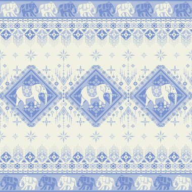 Asya tarzında popüler fil deseni bu fil grafiği Tayland 'da, Hindistan' da ve Güney Doğu Asya 'da modadır ve bu fil ve bebek fil tekstil endüstrisi ve herhangi bir paket için kullanılabilir. 
