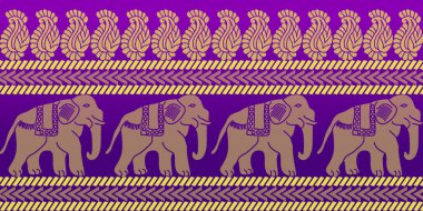 güzel grafik sari tasarımı ve bu sari tasarımı Hint stili ki bu tekstil moda endüstrisi için ve duvar kağıdı arkaplanı olarak kullanılabilir ve web sitesi bg bu stil Hindistan kökenlidir 