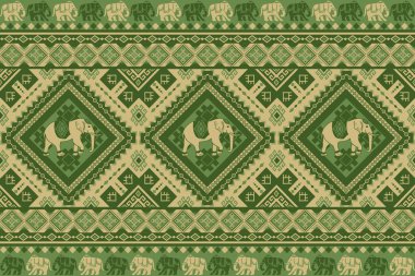 Asya tarzında popüler fil deseni bu fil grafiği Tayland 'da, Hindistan' da ve Güney Doğu Asya 'da modadır ve bu fil ve bebek fil tekstil endüstrisi ve herhangi bir paket için kullanılabilir. 