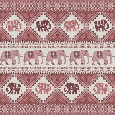 Asya tarzında popüler fil deseni bu fil grafiği Tayland 'da, Hindistan' da ve Güney Doğu Asya 'da modadır ve bu fil ve bebek fil tekstil endüstrisi ve herhangi bir paket için kullanılabilir. 