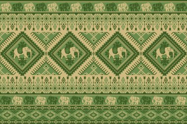 Asya tarzında popüler fil deseni bu fil grafiği Tayland 'da, Hindistan' da ve Güney Doğu Asya 'da modadır ve bu fil ve bebek fil tekstil endüstrisi ve herhangi bir paket için kullanılabilir. 