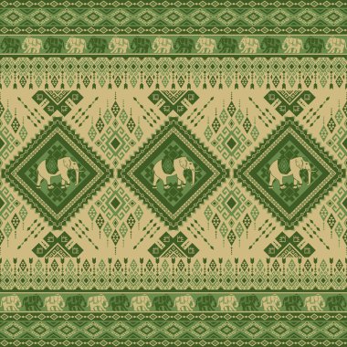 Asya tarzında popüler fil deseni bu fil grafiği Tayland 'da, Hindistan' da ve Güney Doğu Asya 'da modadır ve bu fil ve bebek fil tekstil endüstrisi ve herhangi bir paket için kullanılabilir. 