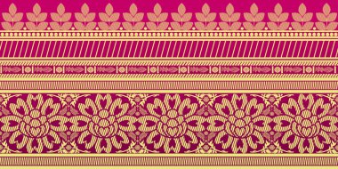 güzel grafik sari tasarımı ve bu sari tasarımı Hint stili ki bu tekstil moda endüstrisi için ve duvar kağıdı arkaplanı olarak kullanılabilir ve web sitesi bg bu stil Hindistan kökenlidir 